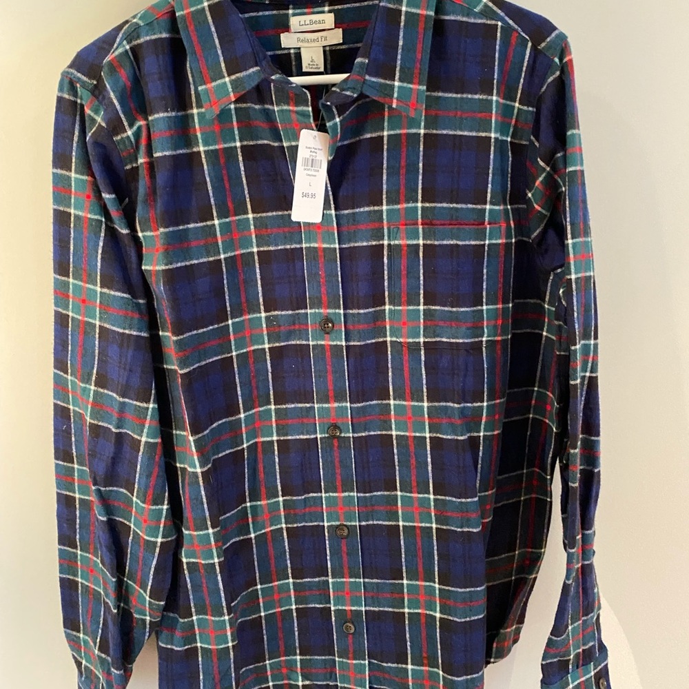 Ll bean flannel button down